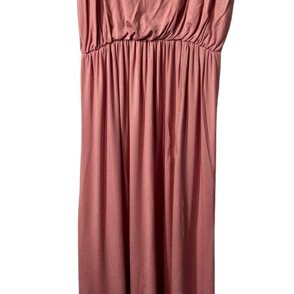 Olivia Rae Maxi Dress Womens Size S Pink Rose Lightweight Sleeveless Straps NWT - Picture 6 of 7